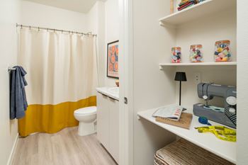 Work station desk in studio and 1-bedroom units